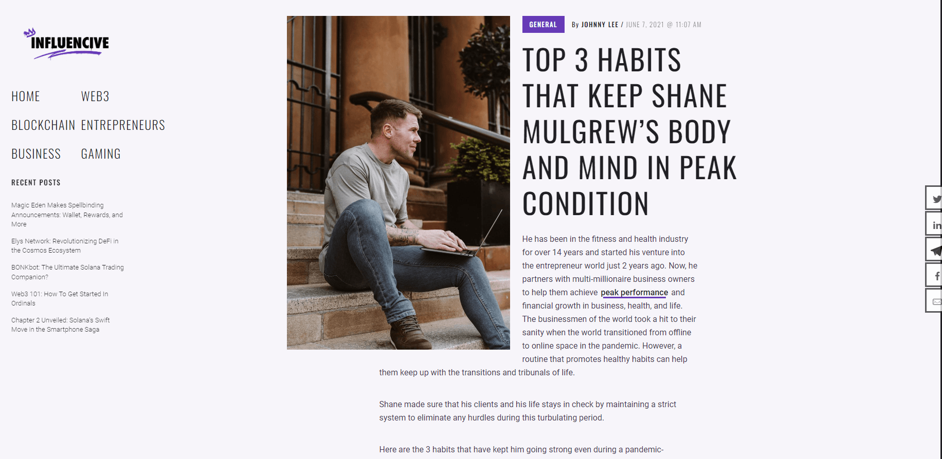 Shane Mulgrew - NY Weekly